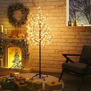 LED-es cseresznyevirágfa 120 meleg fehér LED-del 150 cm