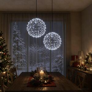 Karácsonyi csúcsdísz világítás 2 db 600 LED Hideg fehér