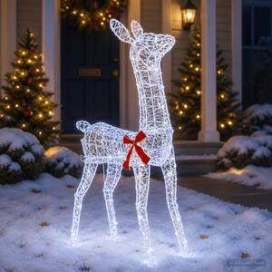 3D karácsonyi rénszarvas LOVIISA 110 LED Hideg fehér