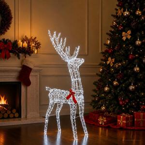 3D karácsonyi rénszarvas LOVIISA 300 LED Hideg fehér