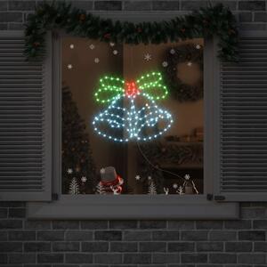 Karácsonyi Harang 144 LED Sokszínű 57 x 47,5 cm PVC