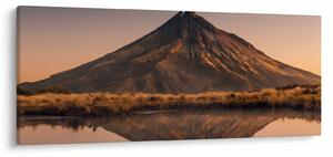 A Mount Taranaki visszaverődése, Új-Zéland (120x50 cm)