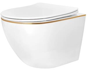WC csésze Rea Carlo Mini Tornado NF GOLD EDGE