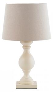 Endon Lighting Marsham elefántcsont lenvászon hatású-elefántcsont festetted fa asztali lámpa
