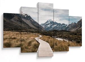 Kép - Sétány a hegységben Mt. Cook (150x105 cm)