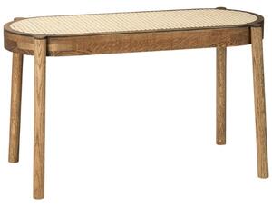 Northern Sötét tölgyfa pad Pal 80 cm, fonottal