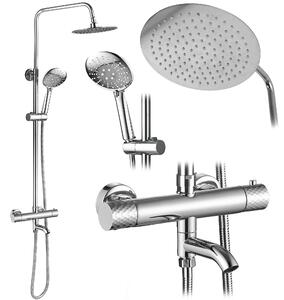 Termosztátos zuhanyszett Lungo Diamond chrome