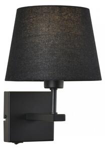 Italux Norte fekete beltéri fali lámpa (IT-WL-1122-1-A-BM-RO-BL)