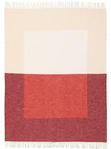 Northern Piros és bézs gyapjú Echo kockás 130 x 170 cm