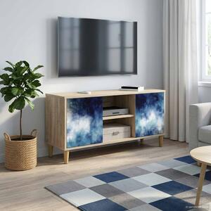 TV szekrény RAALTE 102 x 33 x 50 cm Sonoma Szerelt Fa