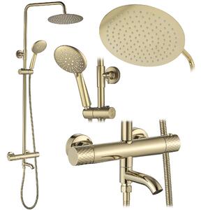 Termosztátos zuhanyszett Lungo Diamond Gold