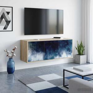 Falsítható TV Szekrény RAALTE 102 x 33 x 40 cm Sonoma Tölgy