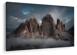 Kép - Három fogak, olasz Dolomitok (90x60 cm)