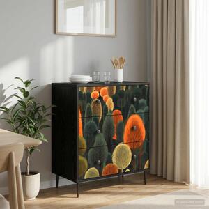 Fiókos szekrény ZAANDAM Erdő minta 66 x 36,5 x 76 cm Szerelt Fa