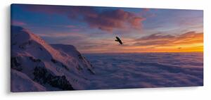 Kép naplementekor, Mt. blanc (120x50 cm)