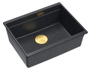 Gránit mosogató Logan 100 Black Metallic