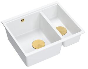Gránit mosogató Logan 150 White