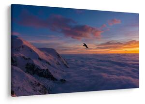 Kép naplementekor, Mt. blanc (90x60 cm)