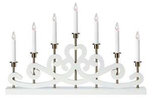Markslöjd NIGHTFALL Candlestick 7L White/Satin Nickel E10 7