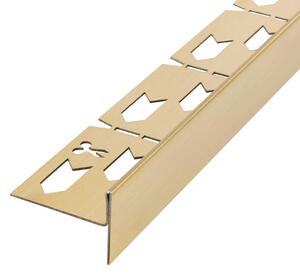 Lejtéskialakító szegély épített zuhanyhoz 120cm Brush Gold
