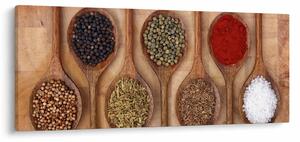 Kép - fűszerek a kanálon (120x50 cm)
