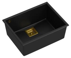 Gránit mosogató DAVID 50 Black