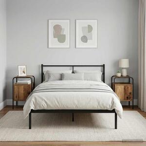 Éjjeliszekrény 2 db Antik Fa 35 x 36,5 x 56 cm Szerelt Fa