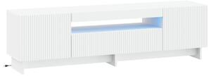 LED TV szekrény Fehér Szerelt Fa