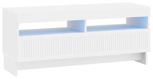 LED TV szekrény Fehér Szerelt Fa