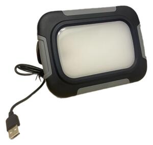 LED reflektor, USB töltővel, hordozható 10 W-os, 350-700 lm natúr fehér