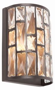 Endon Lighting BELLE Sötét bronzfesték és tiszta kristály (k5) üveg fali lámpa