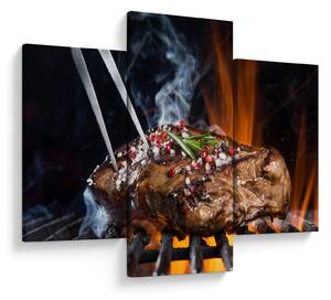 Egy sült steak képe (90x60 cm)