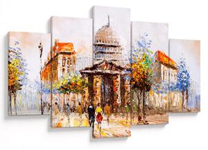Kép - Festett városi emlékmű (150x105 cm)