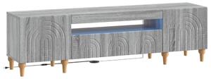 LED TV szekrény Szürke Sonoma Szerelt Fa