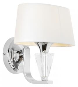 Endon Lighting Fiennes króm-vintage fehér tc anyag fali lámpa
