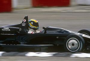 Fotográfia Rickard Rydell in a Toyota racing in a Formula Two race, (40 x 26.7 cm)