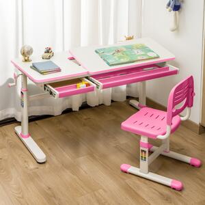 Gyerek íróasztal Sauda 120x60 cm pink