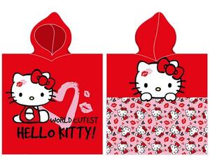 Hello Kitty A legaranyosabb a világon gyerek poncsó, 55 x 110 cm