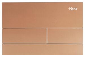 WC öblítő gomb K011A-Q és Slim024N Rea T Brush Copper/Brushed Rose Gold