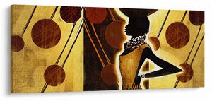 Egy ősi művészeti festmény képe (120x50 cm)