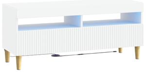 LED TV szekrény Fehér Szerelt Fa