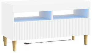 LED TV szekrény Fehér Szerelt Fa
