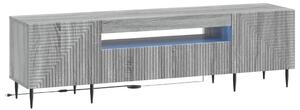LED TV szekrény Szürke Sonoma Szerelt Fa