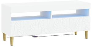 LED TV szekrény Fehér Szerelt Fa