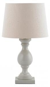 Endon Lighting Marsham elefántcsont lenvászon hatású-szürkésbarna festetted fa asztali lámpa
