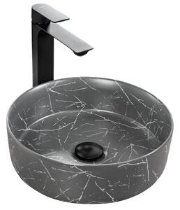 Pultos mosdó Rea Sami Matt Grey Marble