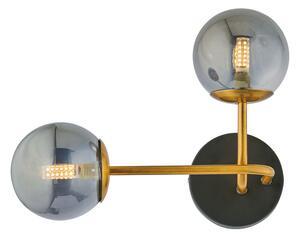Viokef FIORE arany-fekete-króm fali lámpa