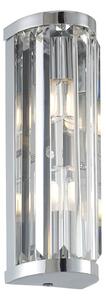 ENDON Shimmer Shimmer 2lt Wall Chrome plate & clear crystal 2 x 18W G9 clear capsule - ED-91820