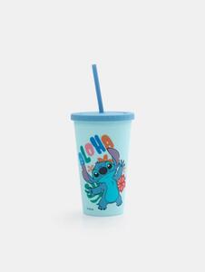 Sinsay - Többször használható pohár szívószállal Stitch - többszínű