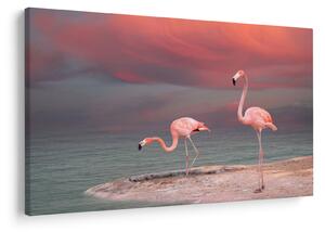 Flamingók képe (90x60 cm)